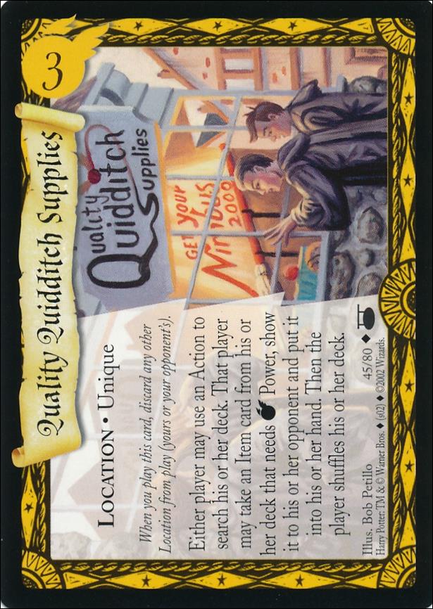 Harry Potter: Diagon Alley (Base Set) card 45 Quality Quidditch Supplies
