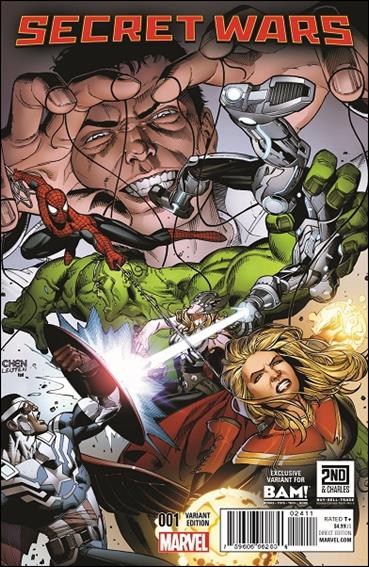 Secret Wars issue 1-SD Sean Chen Books-A-Million / 2nd & Charles Cover