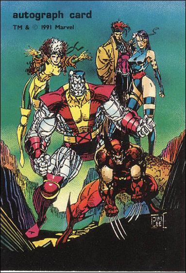 X-Men (Jim Lee Autograph Set) card NN Jim Lee Autograph Card (Signature on Back)