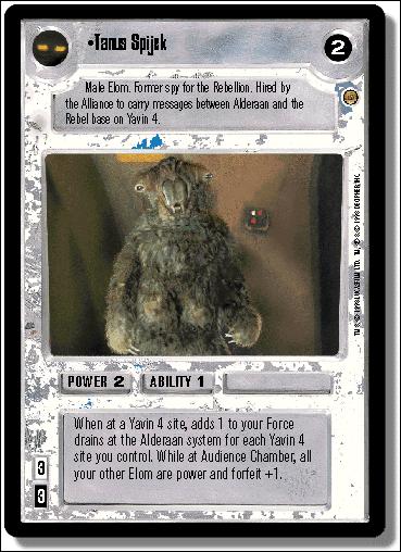 Star Wars: Jabba's Palace Limited (Base Set) card 129 Tanus Spijek