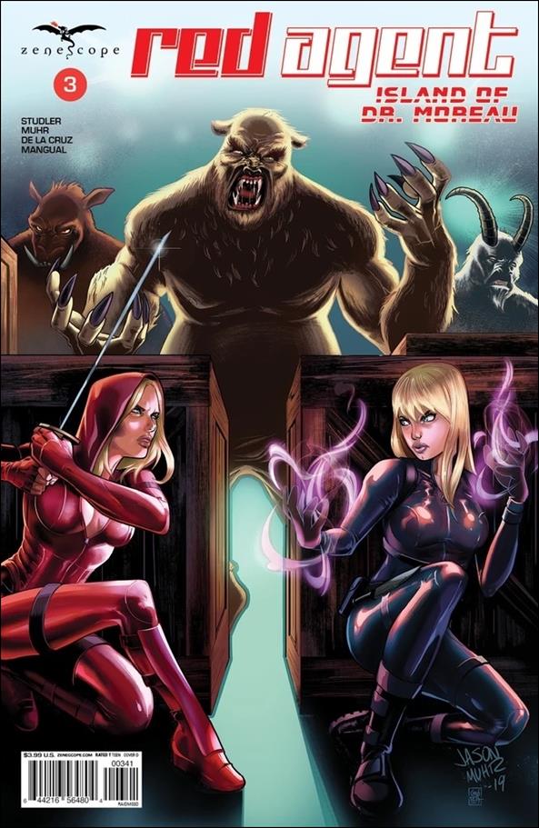 Red Agent: Island of Dr. Moreau issue 3-D Jason Muhr Cover