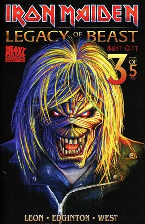 Iron Maiden Legacy of the Beast: Night City issue 3-B Akirant Cover