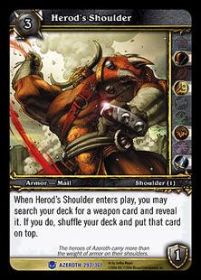 World of Warcraft: Heroes of Azeroth (Base Set) card 293 Herod's Shoulder