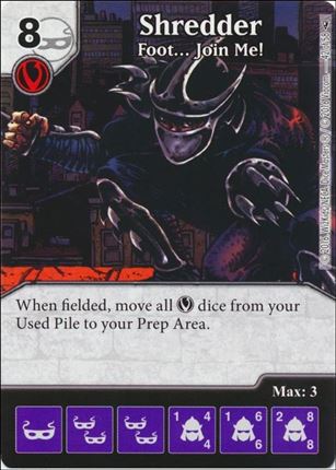 Dice Masters Teenage Mutant Ninja Turtles  card 42 Shredder - Foot ...Join Me!