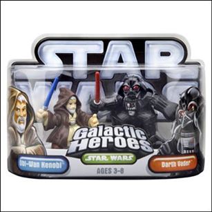 Star Wars: Galactic Heroes figure 2 Obi-Wan Kenobi and Darth Vader