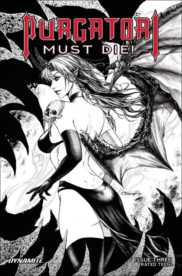 Purgatori Must Die! issue 3-F Collette Turner 1:5 B&W Cover