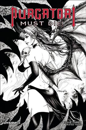 Purgatori Must Die! issue 3-F Collette Turner 1:5 B&W Cover