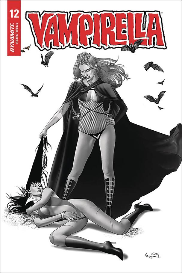 Vampirella (2019) issue 12-M Ergun Gunduz 1:20 Black & White Cover