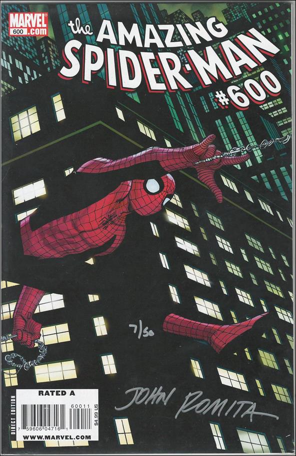 Amazing Spider-Man (1963) issue 600-L DF JR Jr Cvr Artist Proof (Sgd by Romita Sr) 1/50