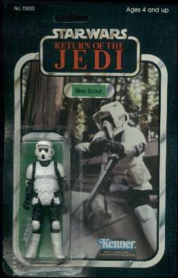 Star Wars 3 3/4" Basic Action Figures (Vintage) figure 55 Biker Scout (RotJ 65 Back)