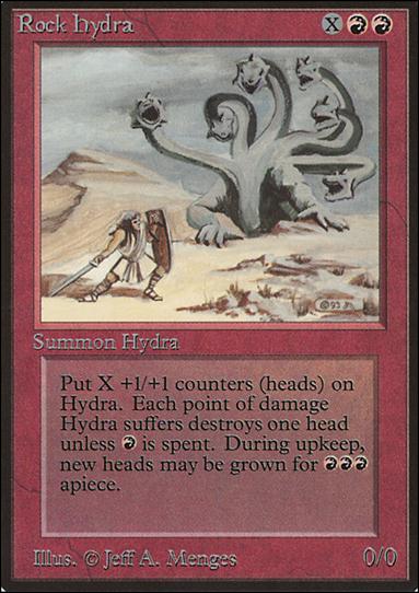 Magic the Gathering: Limited Edition Beta (Base Set) card 172 Rock Hydra