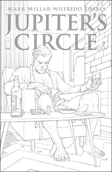 Jupiter's Circle (2015/04) issue 2-C Black & White Cover