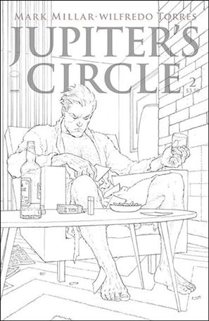 Jupiter's Circle (2015/04) issue 2-C Black & White Cover