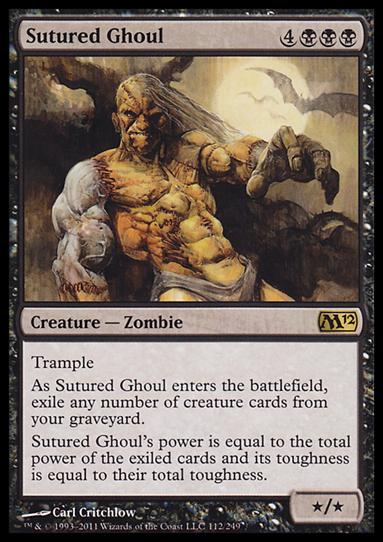 Magic the Gathering: 2012 Core Set (Base Set) card 112 Sutured Ghoul