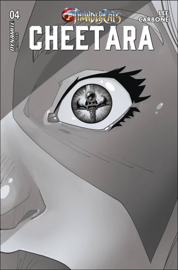 ThunderCats: Cheetara issue 4-J Ted Brandt B&W 1:20 Cardstock Cover