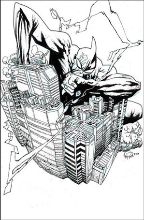 Ultramega issue 5-D James Harren B&W Virgin 1:25 Cover