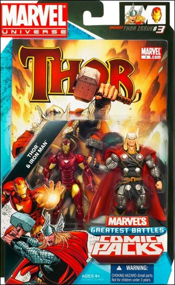 Marvel Universe: Marvel's Greatest Battles (Comic-Packs) figure 4 Thor and Iron Man