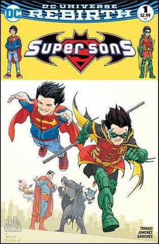 Super Sons issue 1-R Frank Quitely Hall of Comic Imps Cover 1/1000