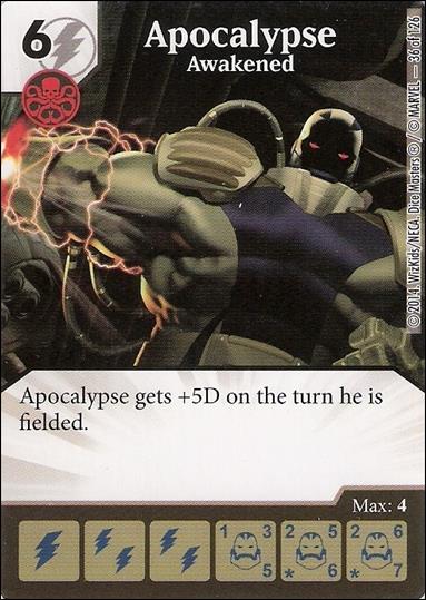Marvel Dice Masters Uncanny X-Men  card 36 Apocalypse: Awakened