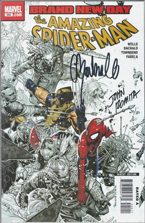 Amazing Spider-Man (1963) issue 555-D DF C Bachalo Cvr Sgnd by C Bachalo & J Romita 1/20