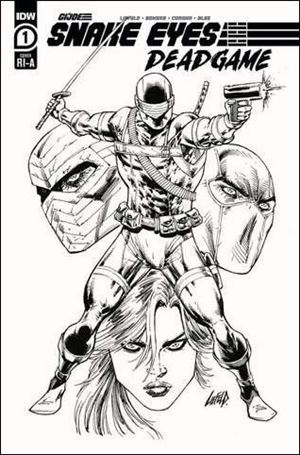 Snake Eyes: Deadgame issue 1-C Rob Liefeld 1:10 Black & White Cover