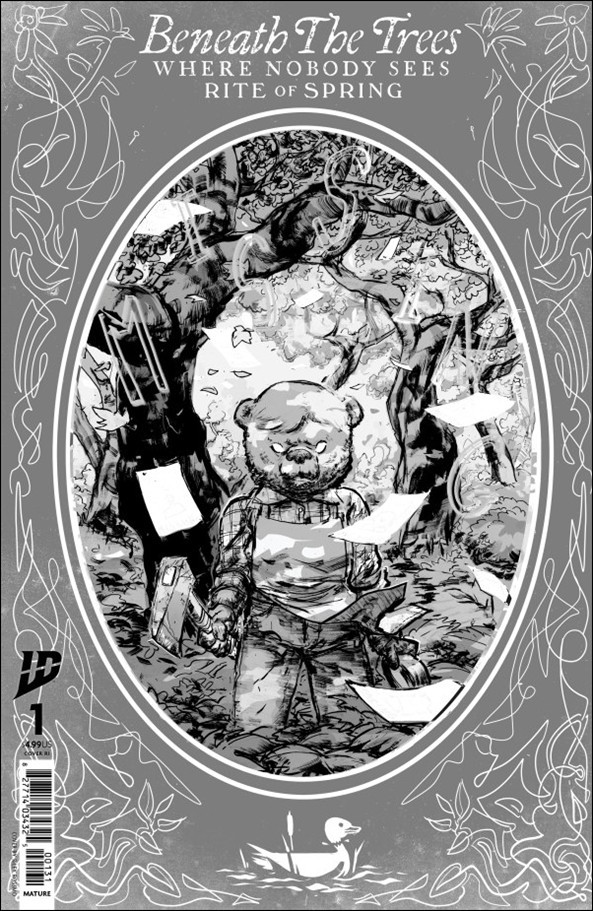 Beneath the Trees Where Nobody Sees: Rite of Spring issue 1-G Riley Rossmo Storybook B&W 1:50 Cover