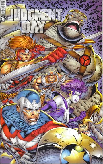 Judgment Day (1997) issue Alpha-C Rob Liefeld Purple Background Cover