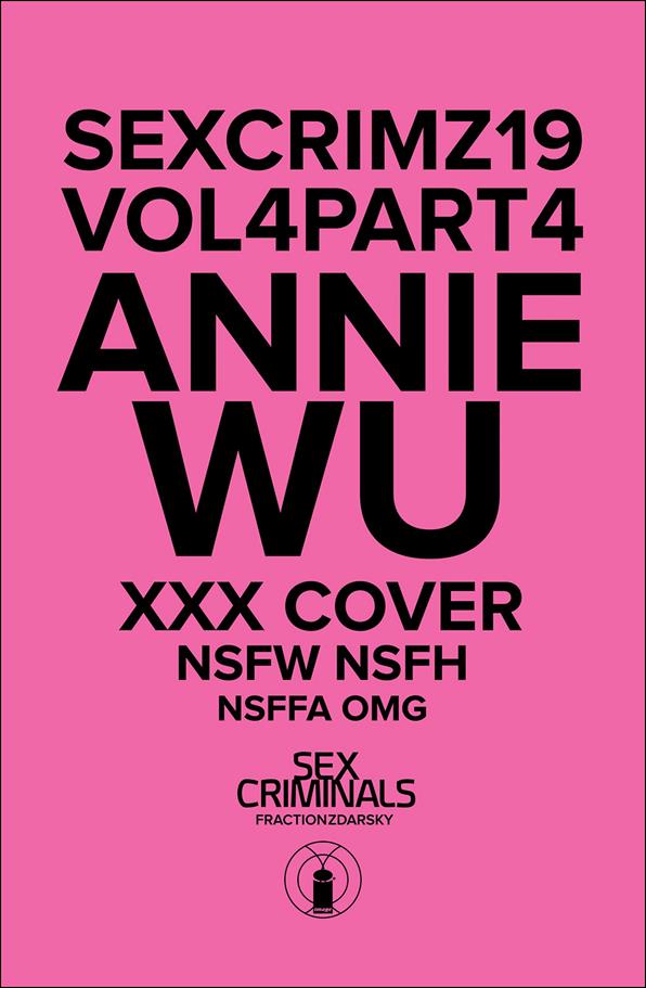 Sex Criminals issue 19-B Annie Wu Polybagged Cover
