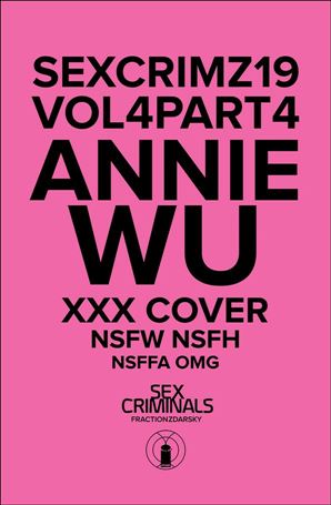 Sex Criminals issue 19-B Annie Wu Polybagged Cover