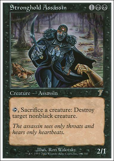 Magic the Gathering: 7th Edition (Base Set) card 166 Stronghold Assassin