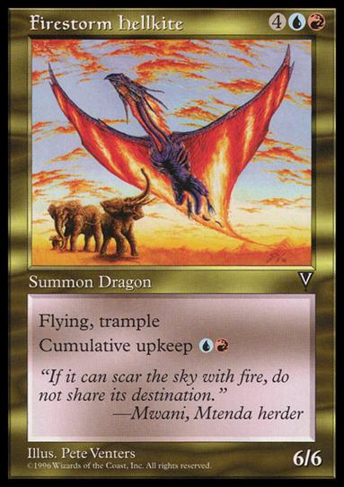 Magic the Gathering: Visions (Base Set) card 130 Firestorm Hellkite
