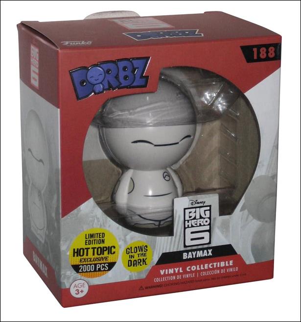 Dorbz figure 188-B Baymax (GITD)