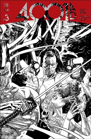 4001 A.D. issue 3-H Ryan Sook 1:100 Connecting B&W Cover