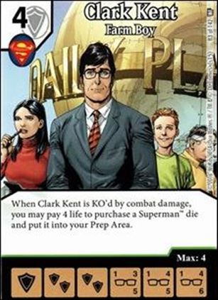 DC Comics Dice Masters World's Finest card 83 Clark Kent: Farm Boy 