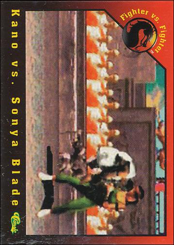 Mortal Kombat (Base Set) card 25 Kano vs. Sonya Blade