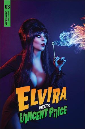 Elvira Meets Vincent Price issue 3-D Photo Cover