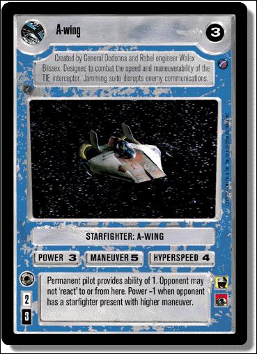Star Wars: Death Star II Limited (Base Set) card 162 A-Wing