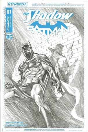 Shadow / Batman issue 1-N Alex Ross 1:50 Black & White Artboard Cover
