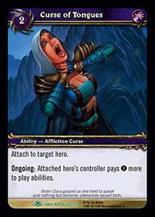 World of Warcraft: Through the Dark Portal (Base Set) card 103 Curse of Tongues