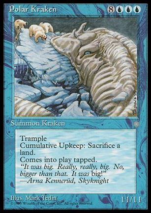 Magic the Gathering: Ice Age (Base Set) card 89 Polar Kraken