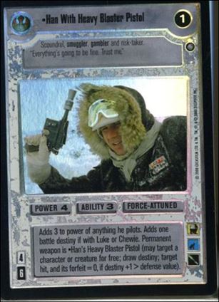 Star Wars: Reflections II: Expanding the Galaxy (Box Topper Subset) card 2 Han With Heavy Blaster Pistol