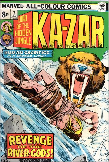 Ka-Zar (1974) issue 7-B UK Price Cover