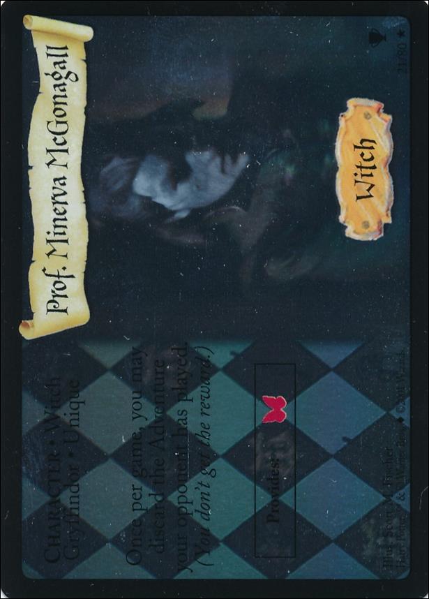 Harry Potter: Quidditch Cup (Base Set) card 21-B Prof. Minerva McGonagall