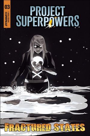 Project Superpowers: Fractured States issue 3-H Paula Andrade 1:11 Black & White Cover