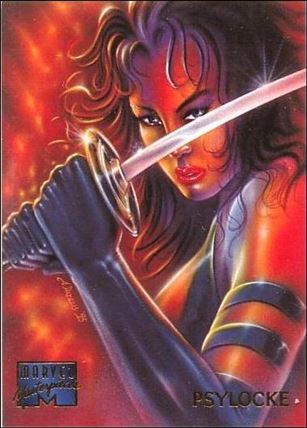 1995 Marvel Masterpieces (Base Set) card 77 Psylocke