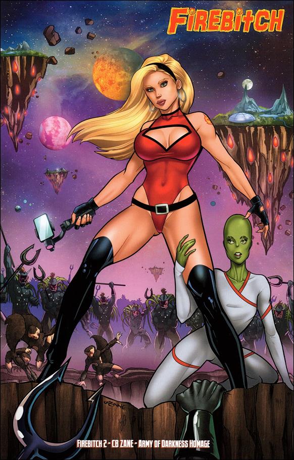 Firebitch issue 2-D C.B. Zane Homage Cover