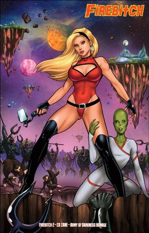 Firebitch issue 2-D C.B. Zane Homage Cover