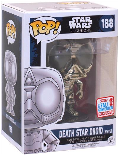 POP! Star Wars figure 188-B Death Star Droid (White) Fall Convention Exclusive
