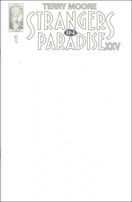 Strangers in Paradise XXV issue 1-C Blank/Sketch Cover