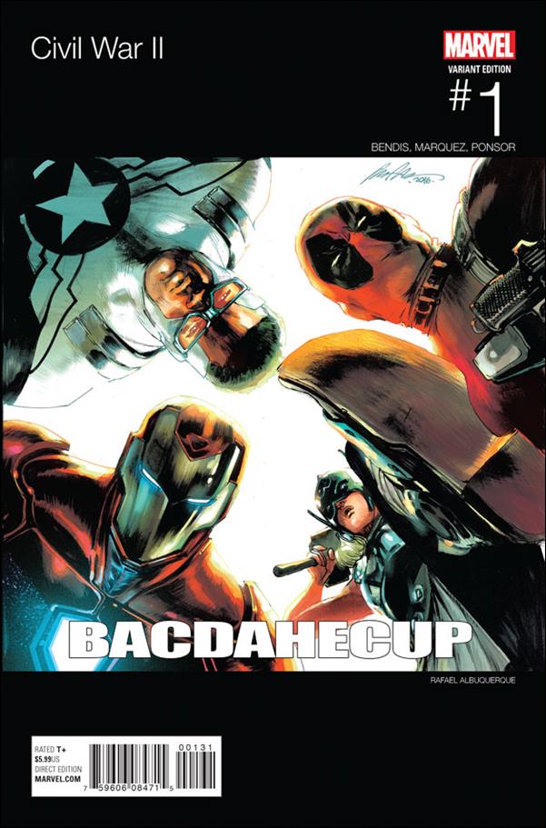 Civil War II issue 1-K Rafael Albuquerque Stark Hip Hop Cover